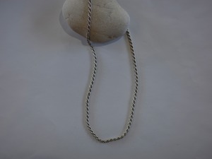 <vintage silver925>rope chain necklace