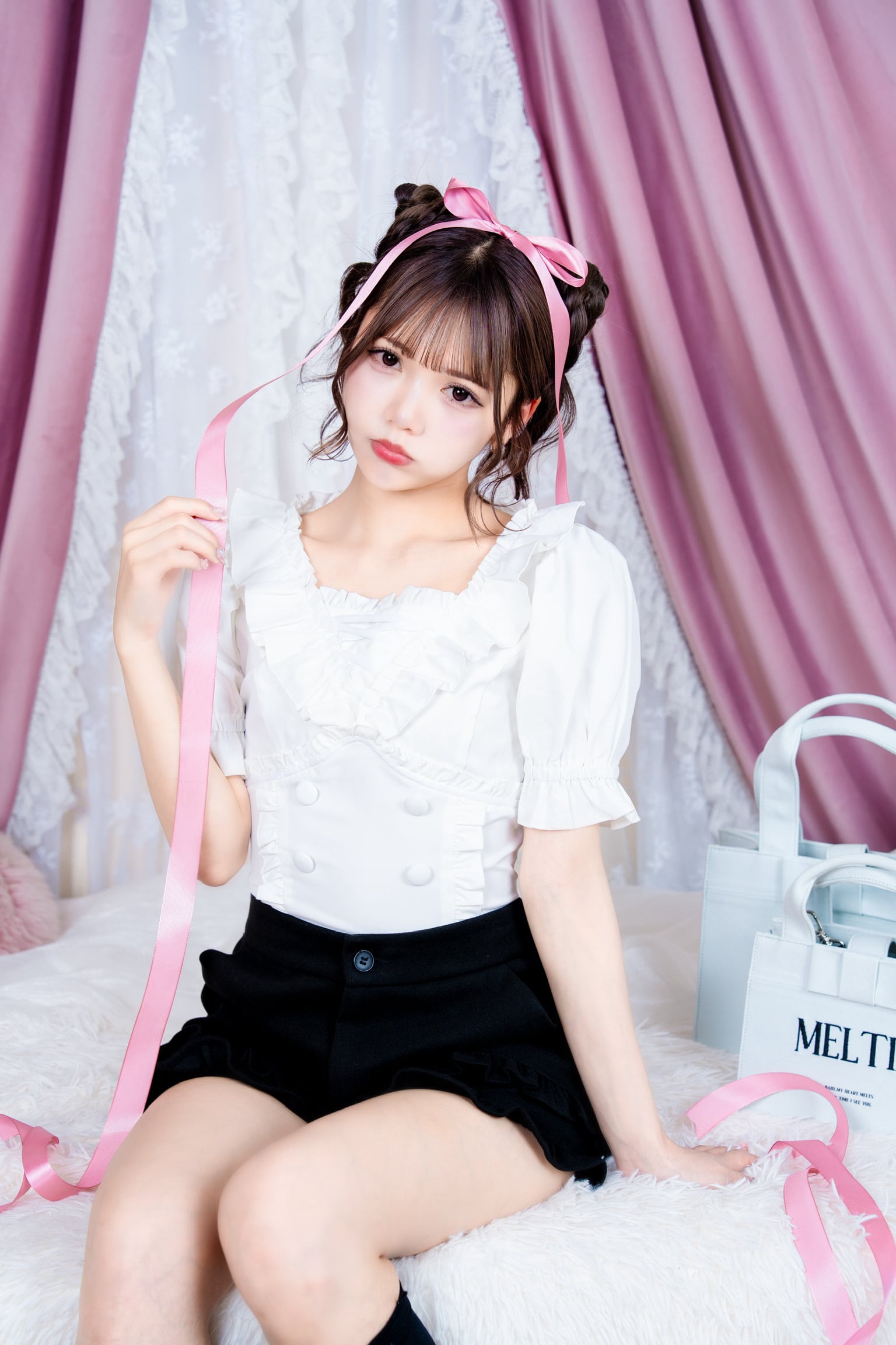 Bebe frill blouse