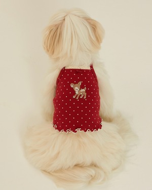 【予約】[ thesallyslaw ] Chloe Top｜Wine Dot