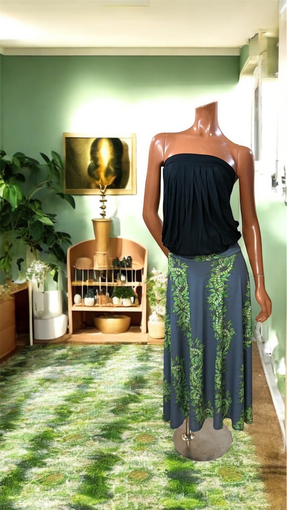 YOGAベアトップ 無地 ブラック