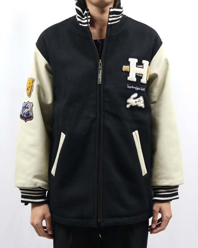 【80s~90s HAI SPORTING GEAR】high-neck varsity jacket