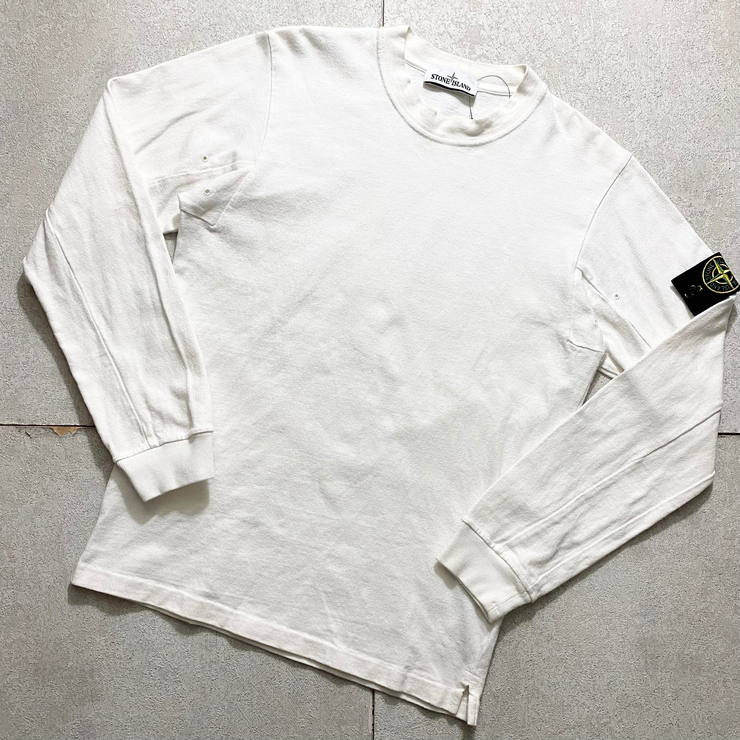 STONE ISLAND white sweat shirt | NOIR ONLINE