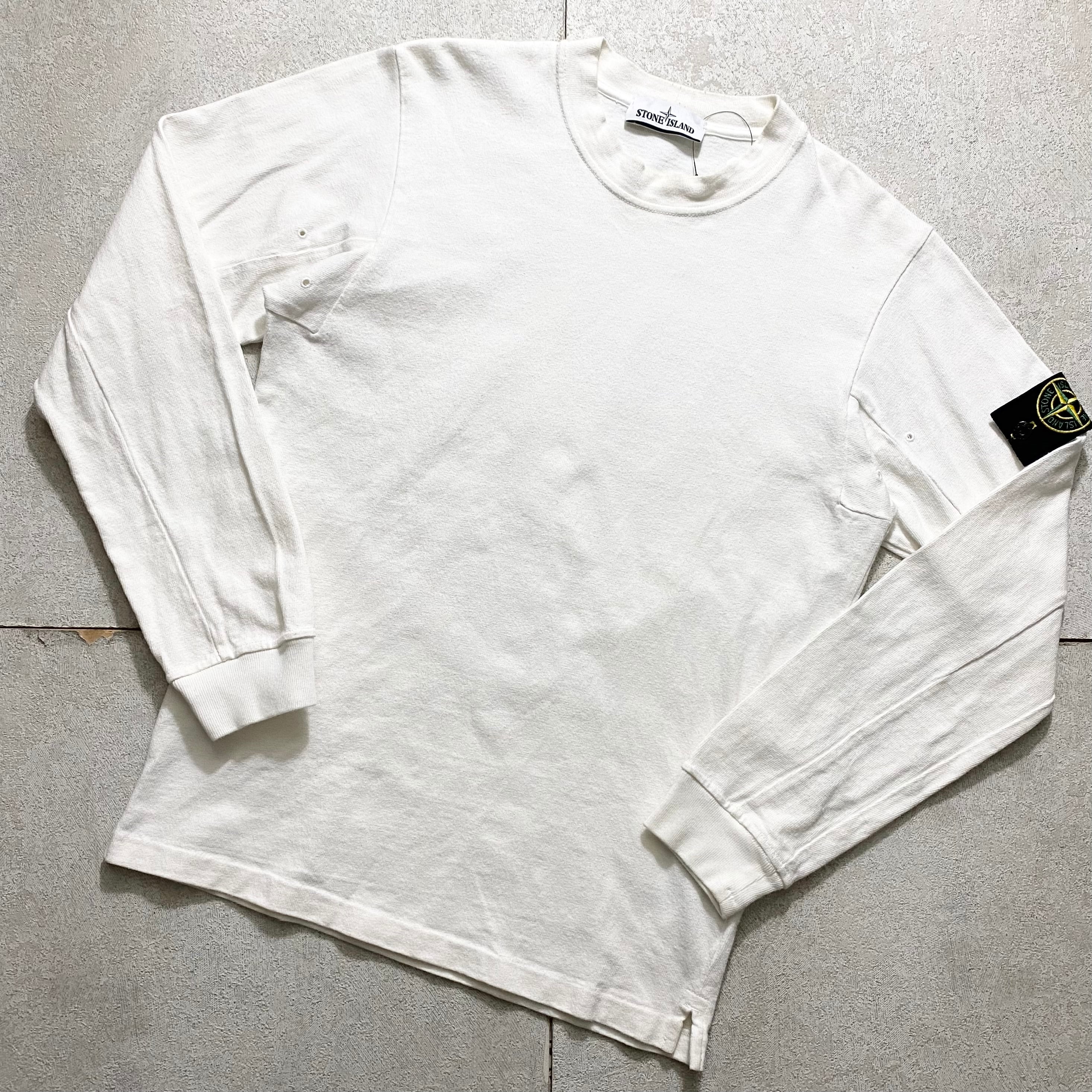 STONE ISLAND white sweat shirt | NOIR ONLINE