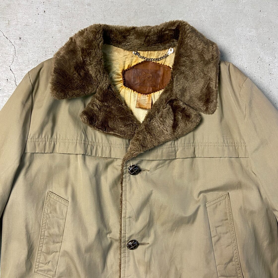 80年代 WOOLRICH ウールリッチ ボアコート ギャングコート メンズL-XL 