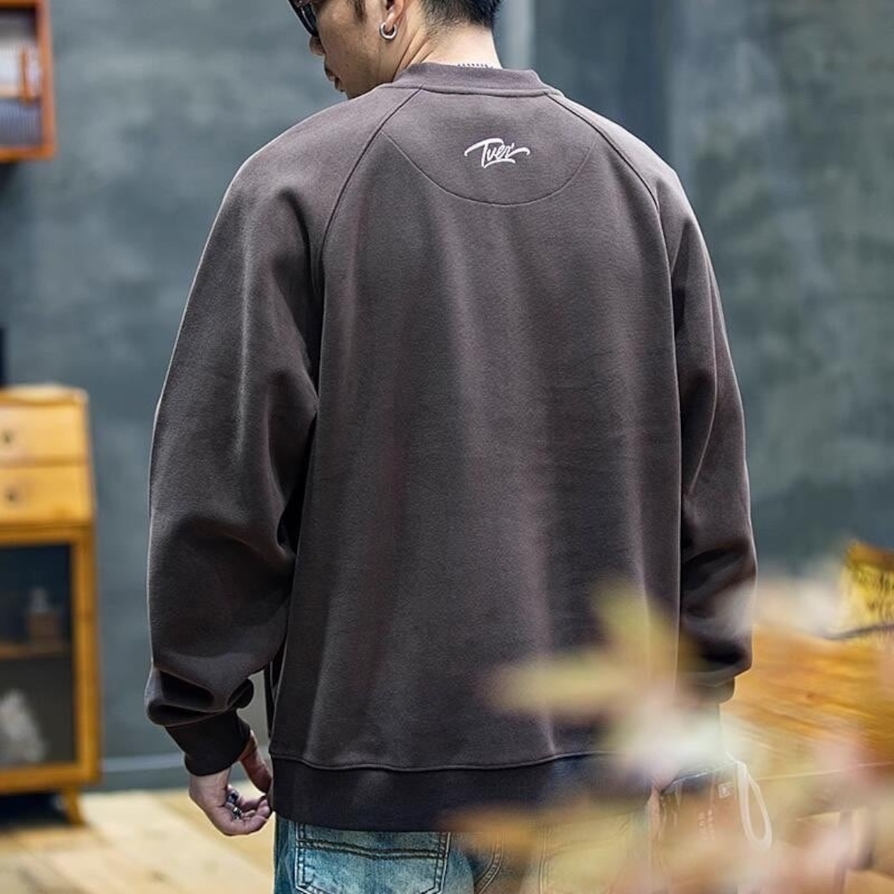 Side logo crew neck sweat 0026 - 9