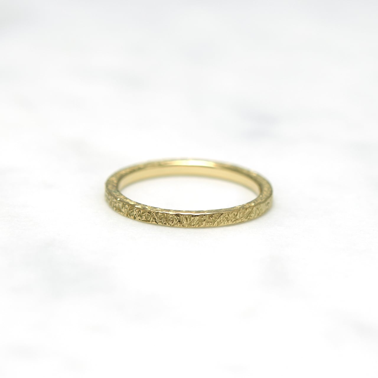 ◆受注製作 K14ゴールド / サイズオーダー / スクエアリング / K14 Gold Ring