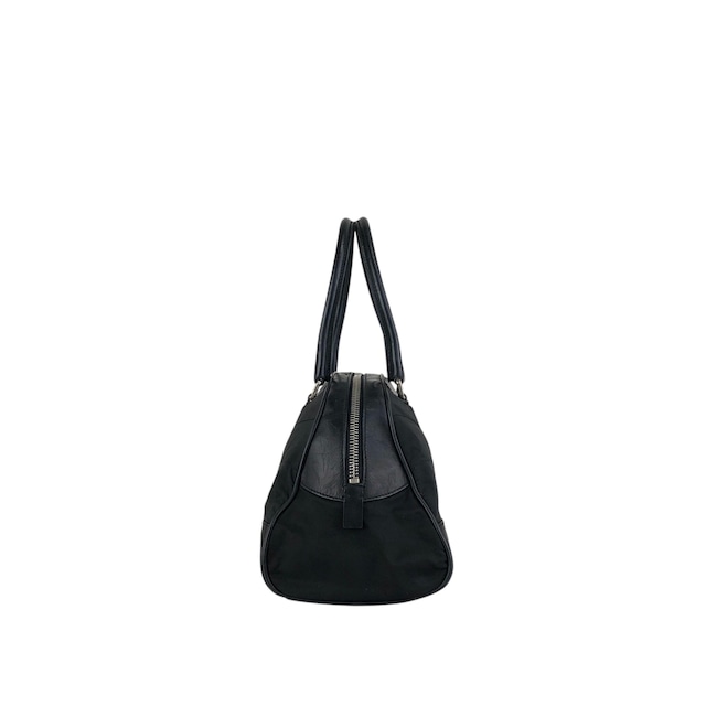 PRADA プラダ ボストンバッグ ブラック トライアングルロゴ ナイロン レザー vintage ヴィンテージ オールド mh4xag