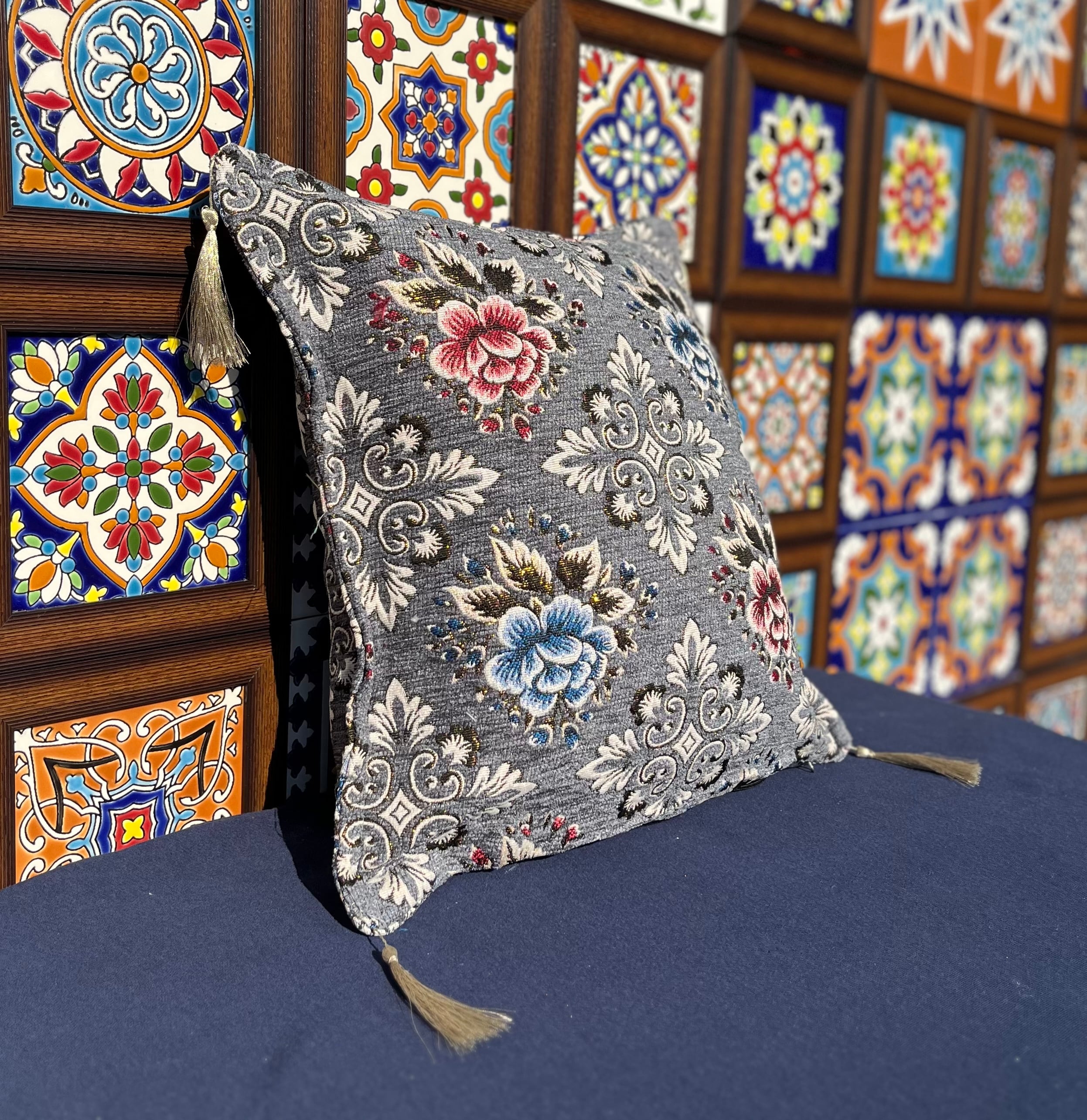 シェニール織クッションカバー | zakurotokyo