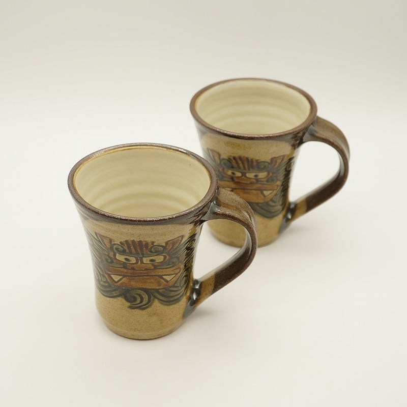 シーサー マグカップ（大）【陶器屋須藤】 | 沖縄の工芸品 うぃーりきさん