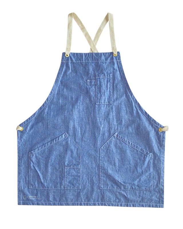 POLITE work apron 03 Short BL / ポライトワークエプロン03 ショート ブルー
