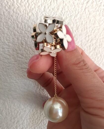 【雑誌tulle掲載商品】お花畑とパールの2WAYピアス