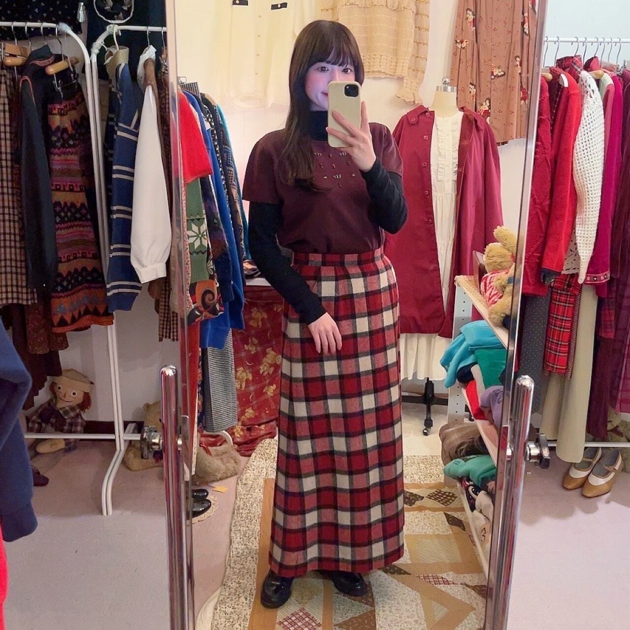 mini flower beads knit