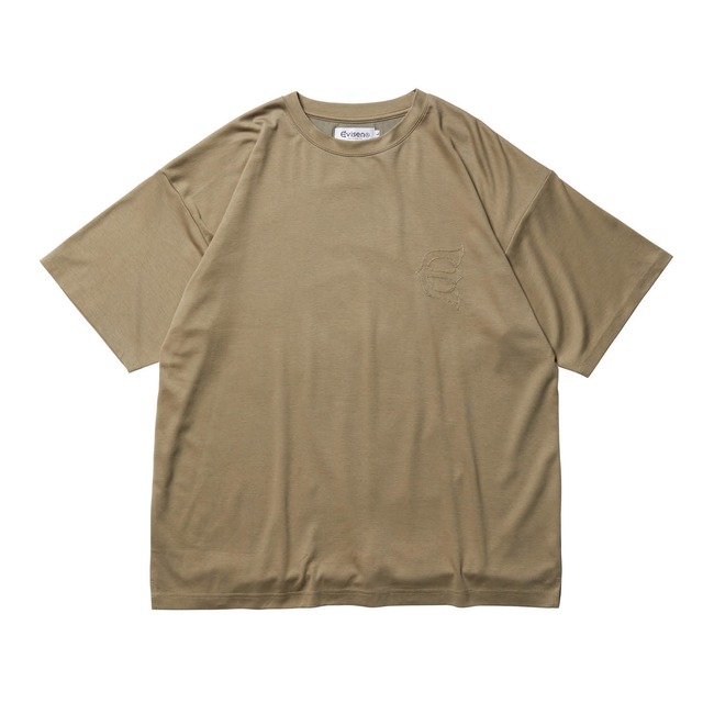 【EVISEN】EVIREST STICH T-SHIRT - LIGHT KHAKI