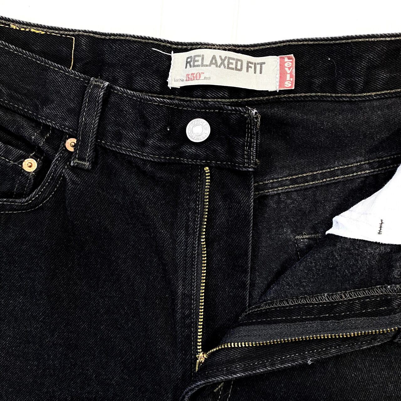 Levi's リーバイス 550 RELAXED FIT ブラック デニムパンツ メンズW34