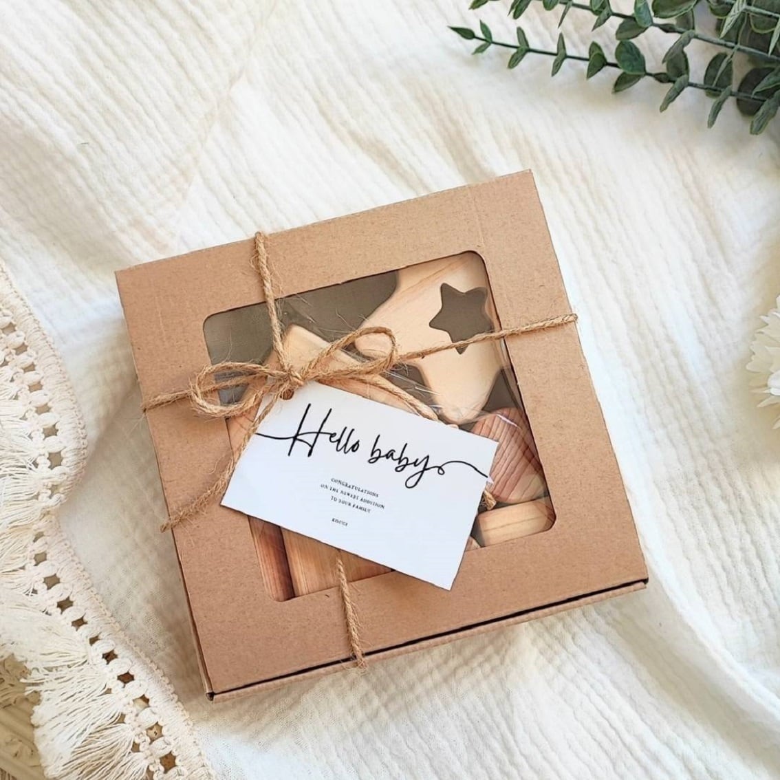 送料無料】MOKUIKUデビューset 積み木・名入れ星・ハート歯がため