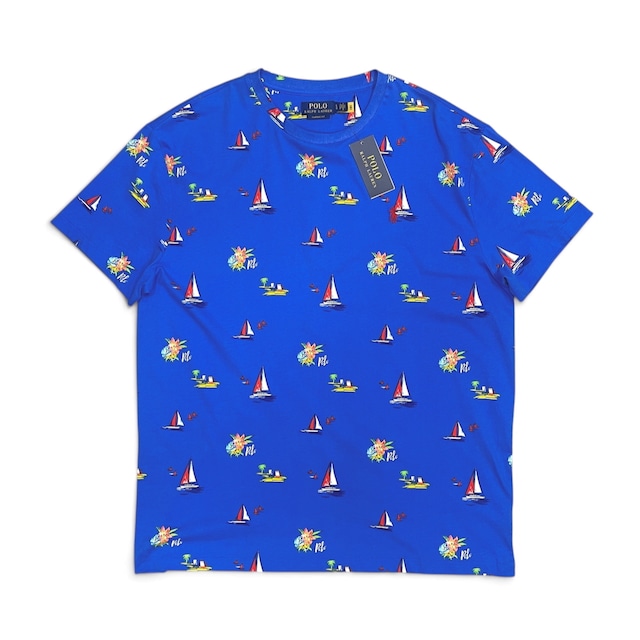 【新品】Polo Ralph Lauren ポロラルフローレン 総柄プリントTシャツ【SST-POLO-018】