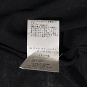 ETRO エトロ 刺繍 ノースリーブ コットン ニット トップス サイズ 44 /ブラック/イタリー製/エトロファーイースト