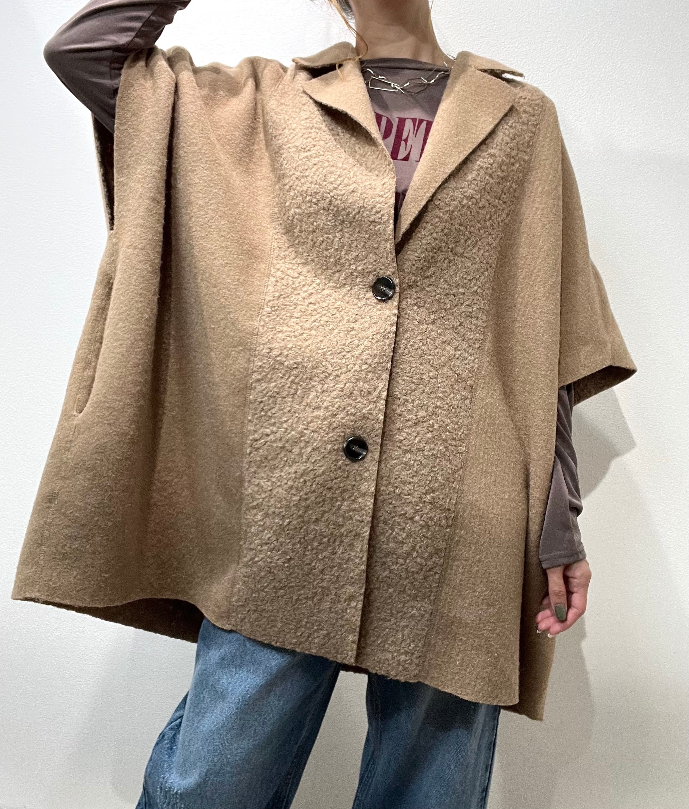 CYNICAL】ボアスライバーニットポンチョ 552‐94054 | Posie dress