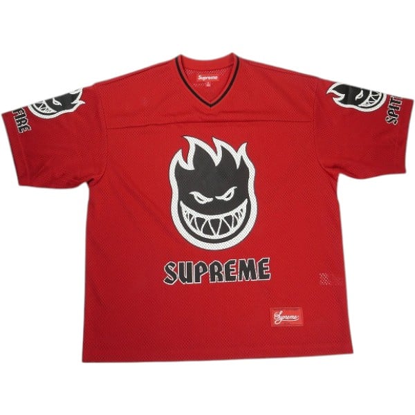 Size【M】 SUPREME シュプリーム ×Spitfire 26SS Football Jersey Red