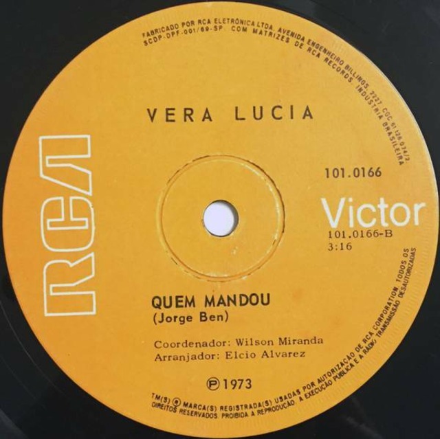 Vera Lucia『Seria Um Mar De Rosas / Quem Mandou  -7inch-』