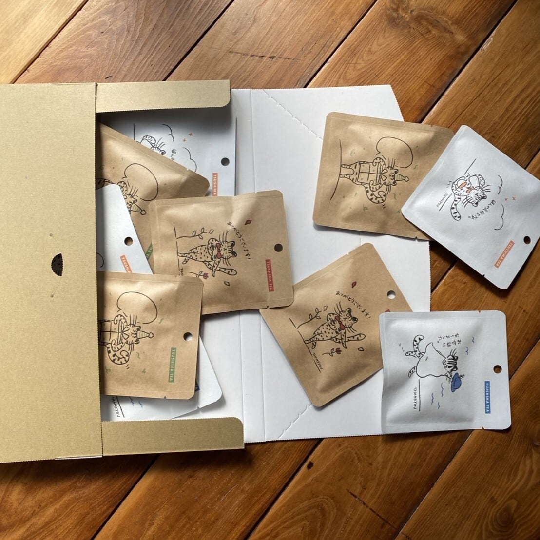 まとめ買い】【送料無料】メッセージティー │ ティーバッグ2包入 10個