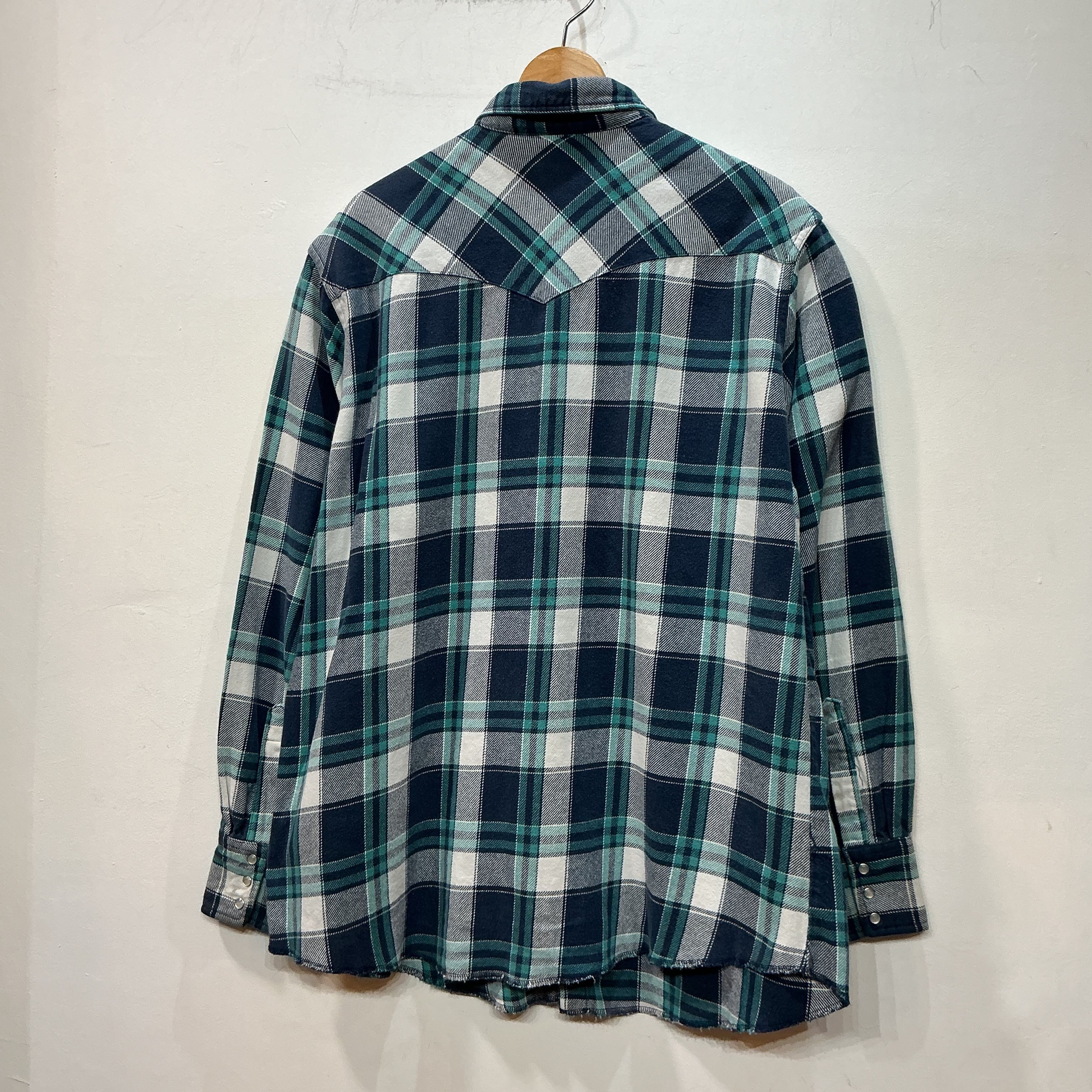 90's Wrangler ラングラー 長袖シャツ チェックシャツ ウエスタン