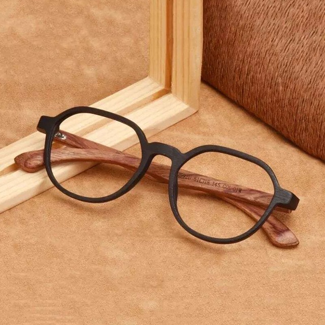 Wood Temple Glasses -crown panto- / ウッド テンプル メガネ -クラウンパント-　