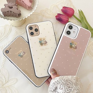 【ネーム入り】Bouquet  Bear【強化ガラスケース】K27