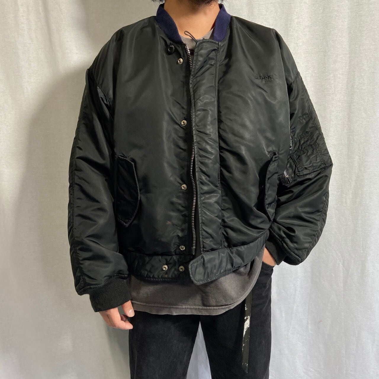 Schott ショット MA-1 ミリタリー フライトジャケット 民間品 メンズXL 