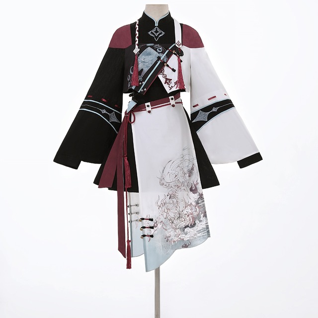 チャイナ風服 中華ファッション セットアップ 4点セット 民族調 パンク イベント衣装 ステージ ライブ衣装