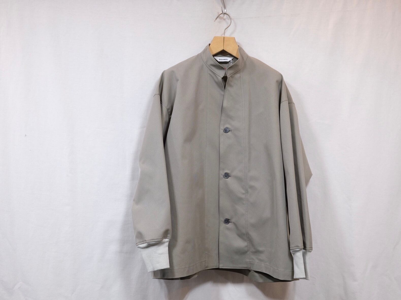 DIGAWEL” Cuff rib shirt Gray” | Lapel online store