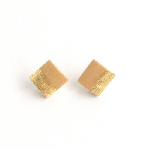 シングルリードと金箔のピアス  R-018Reed pierces goldleaf #2