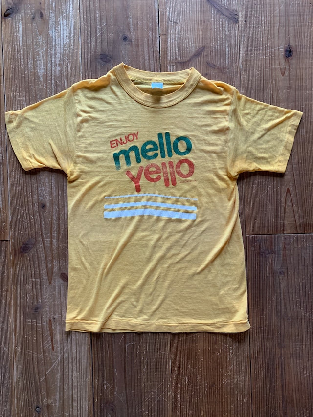 80's Sportswear mello yello  メローイエロー コカ・コーラ 企業物Tシャツ USA製