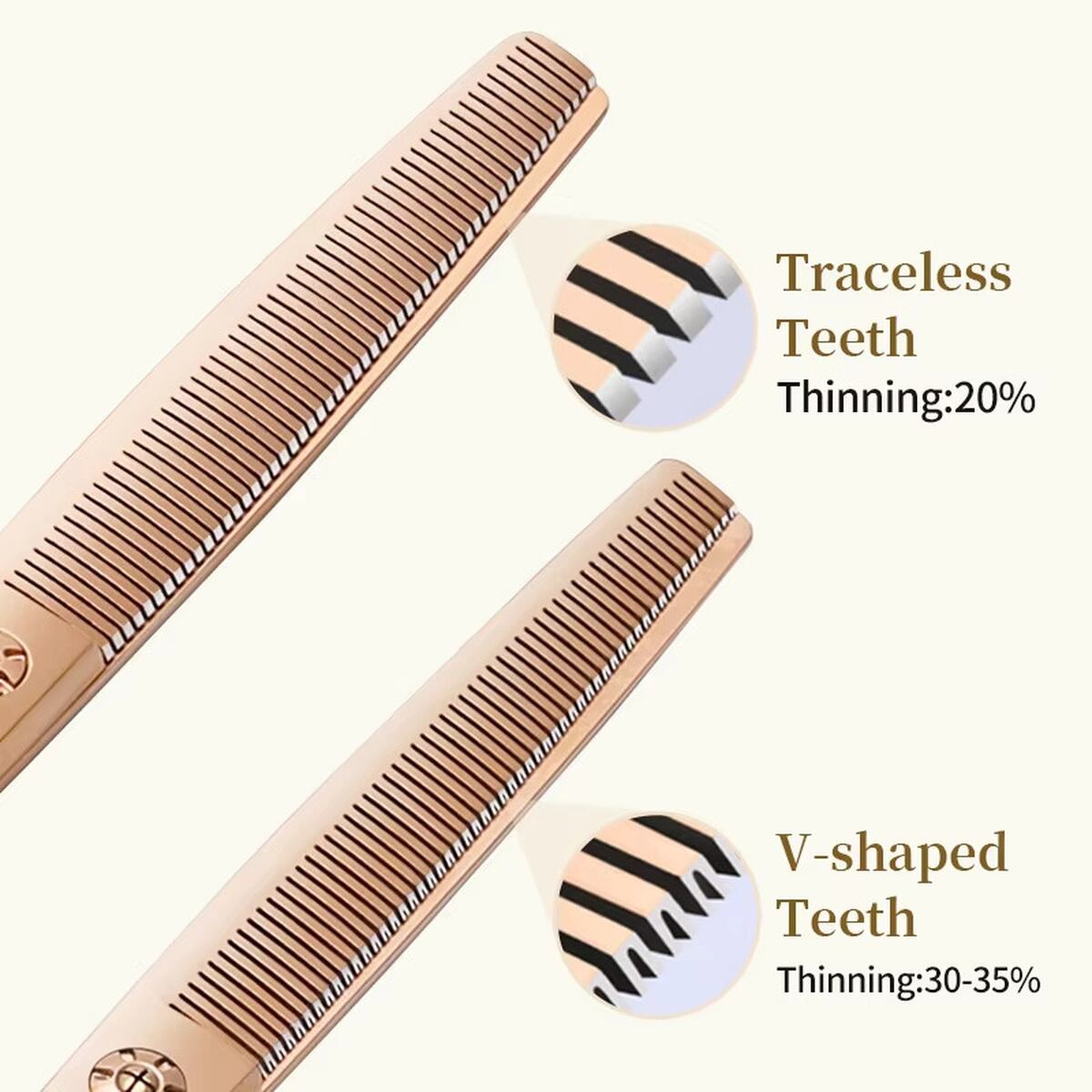 セニングシザー ペット用 6.5インチ 30-35% 20% ペットサロン トリマー