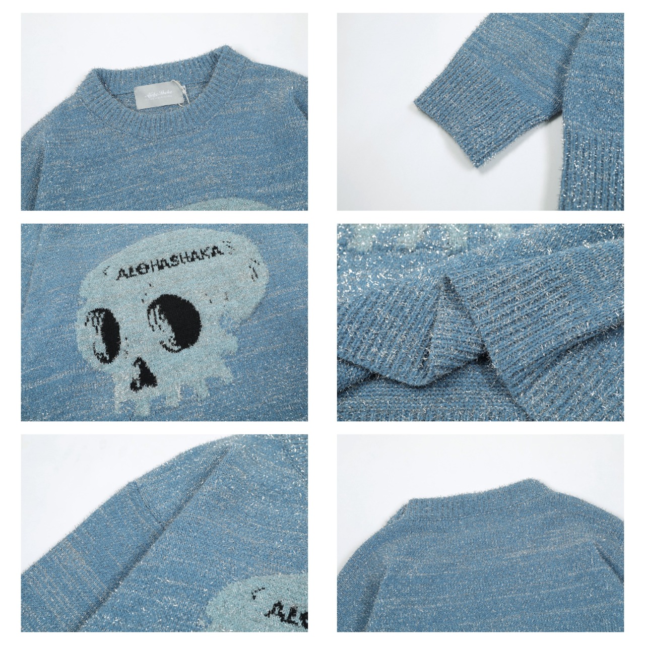 ストリート スカル セーター T1939