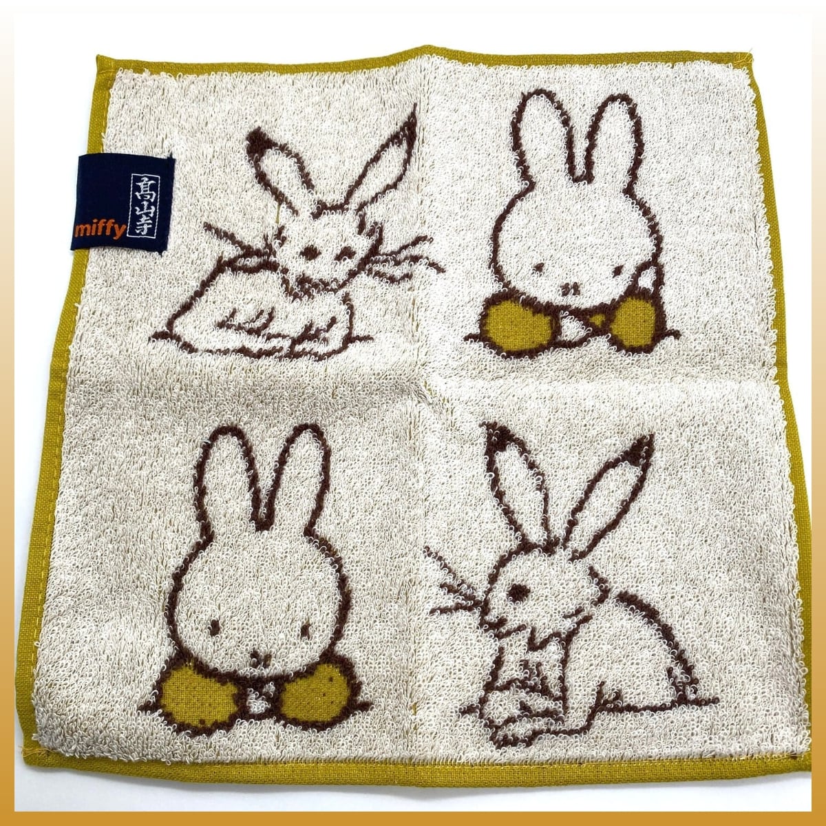 ミニタオル miffy×鳥獣戯画