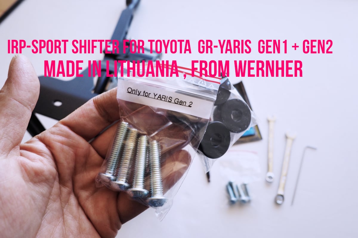 IRP SPORT SHIFTER GR-YARIS Gen1 & Gen2 | WERNHER WEB SHOP