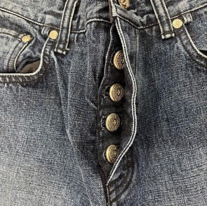 CHROME HEARTS クロムハーツ DNMボタン ホースシューボタン デニム