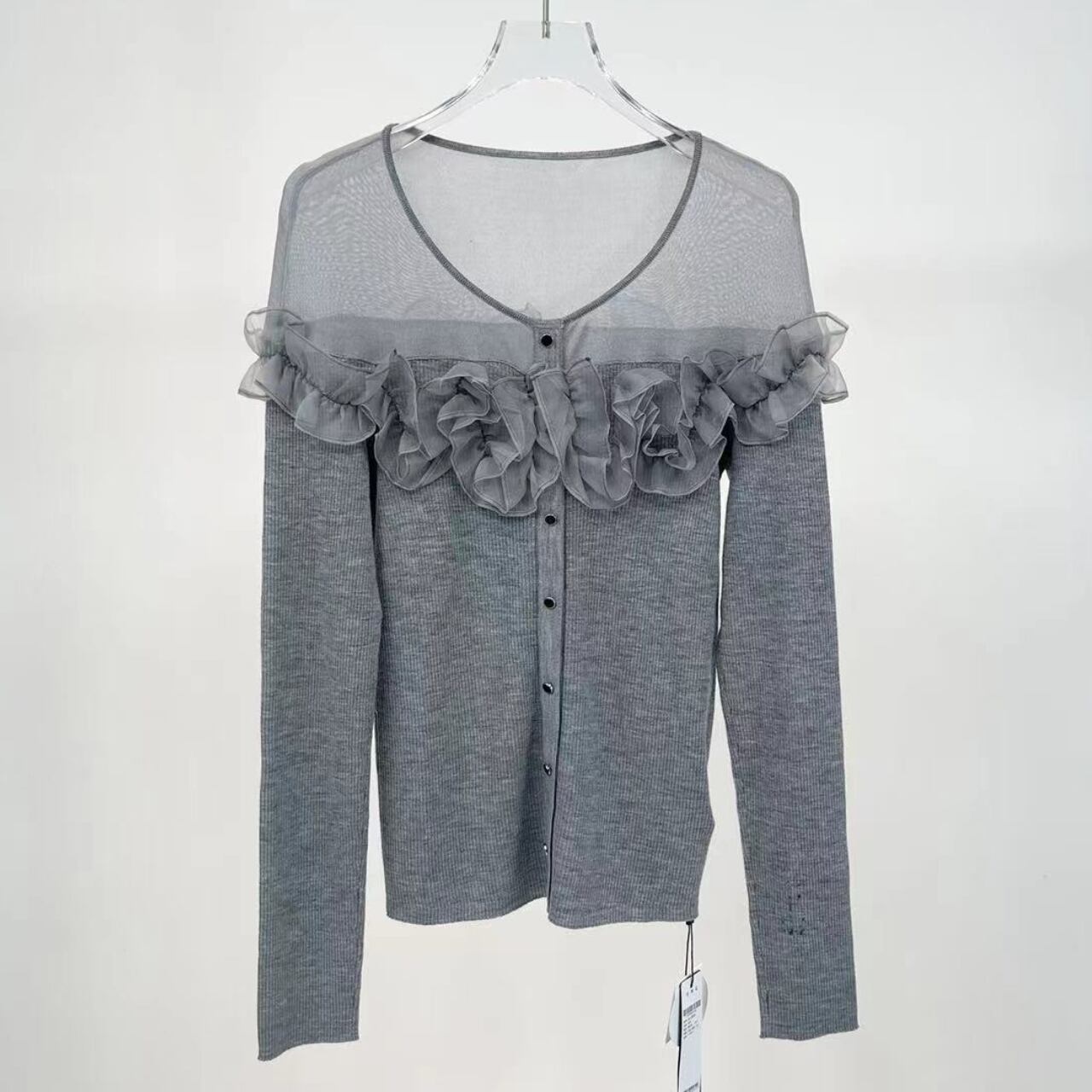 レースシアーカーディガン A0286