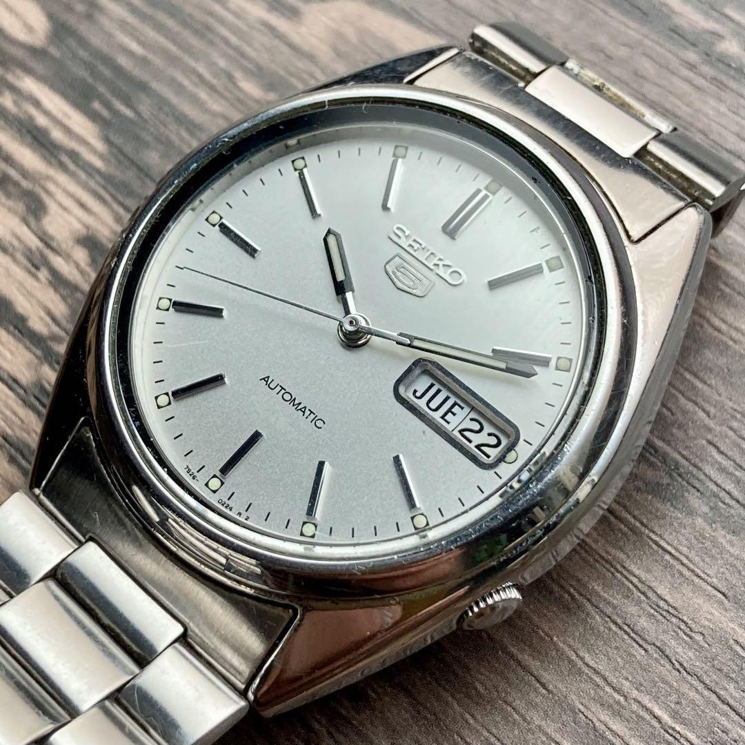 動作品】セイコー 5 アンティーク 腕時計 1996年~ 自動巻き