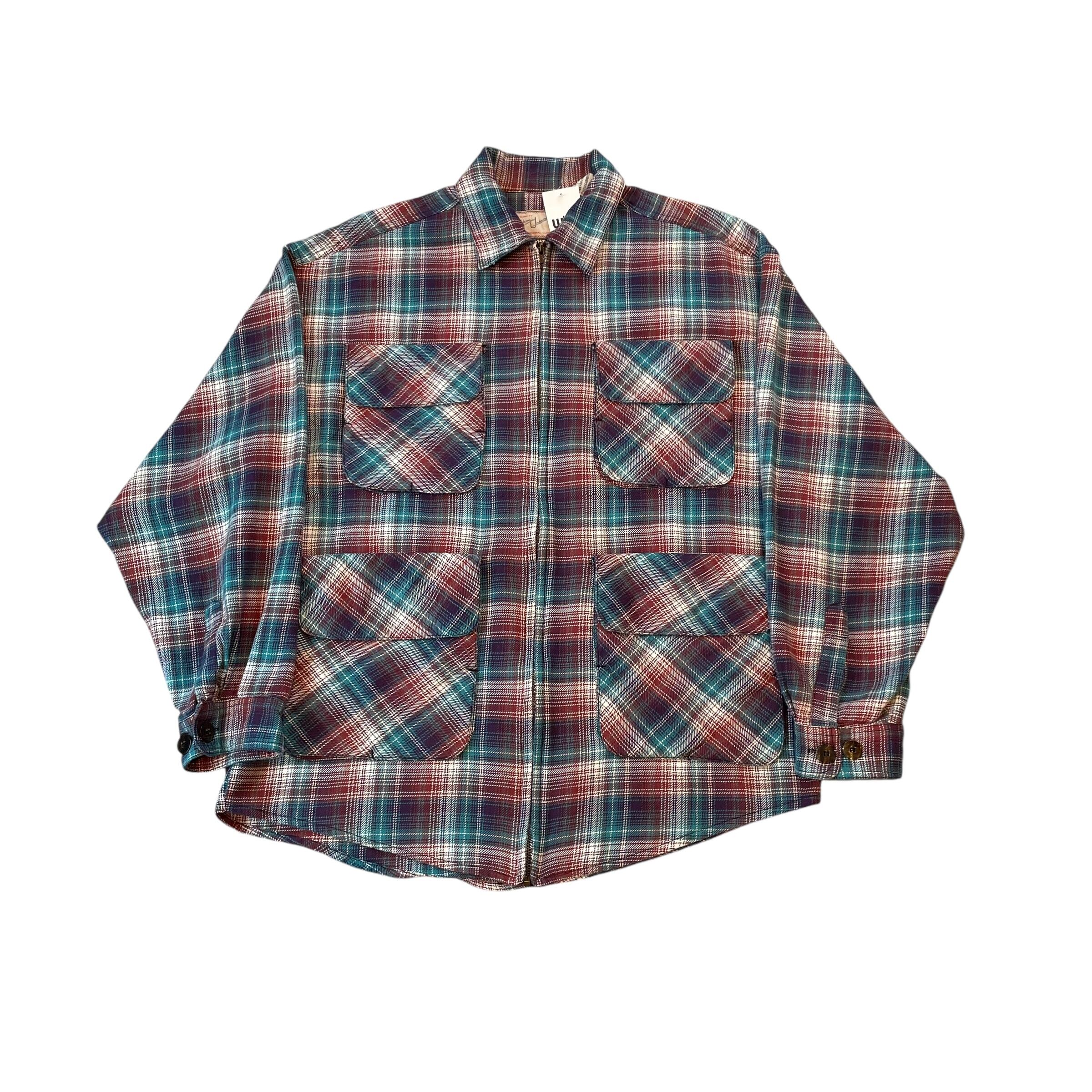 〜1990s Heavyel 4pocket zip up shirt jacket