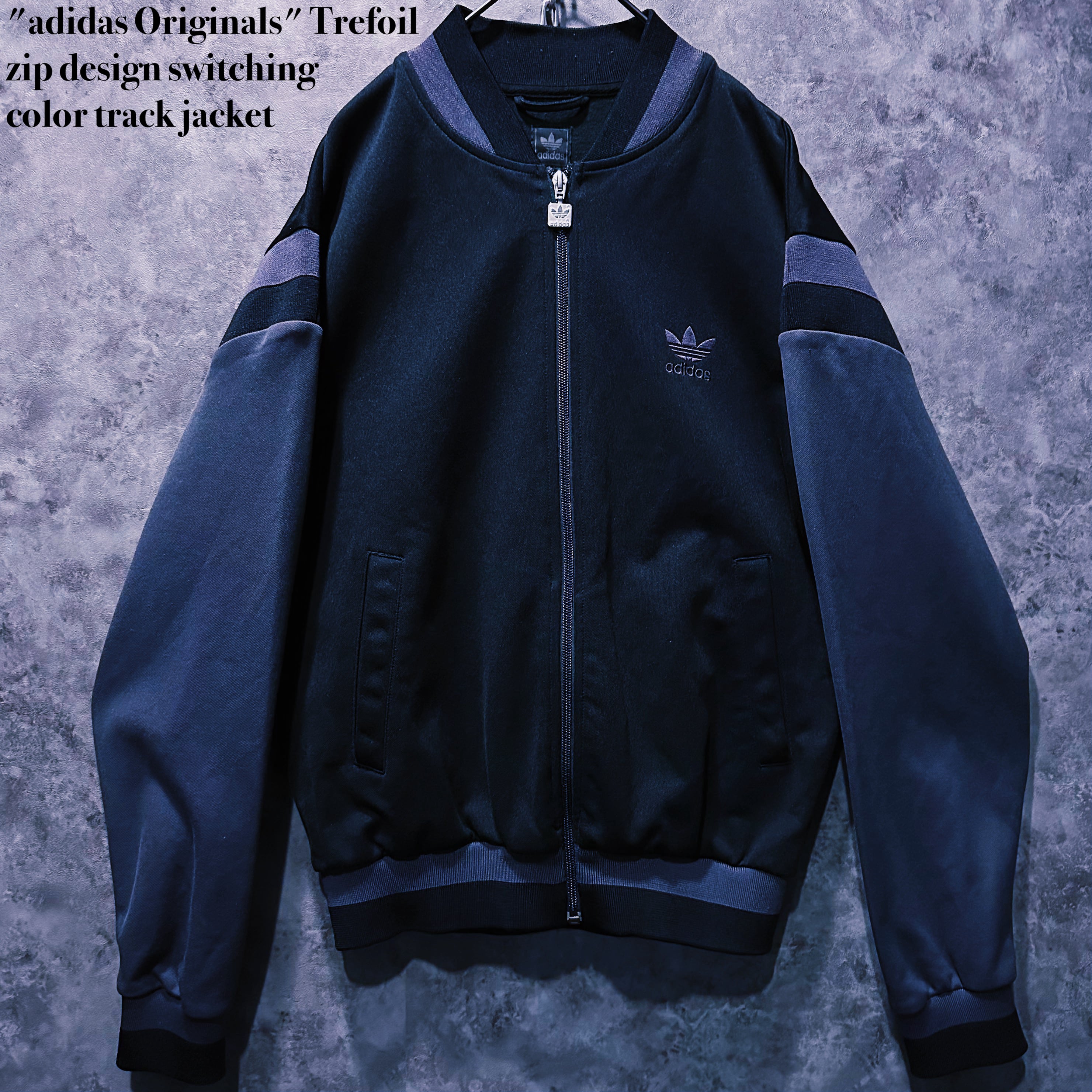 【doppio】"adidas Originals" Trefoil zip design switching color track jacket