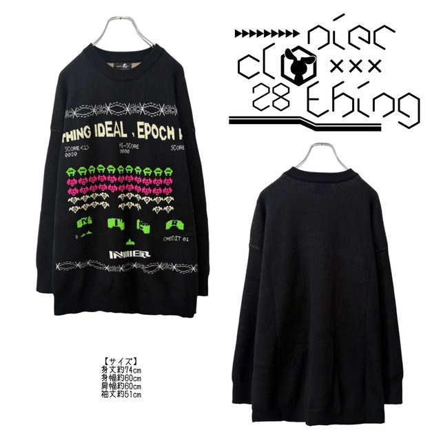 INVADER JACQUARD KNIT TOPS