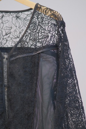 Fringe Lace Bolero Top / BLACK