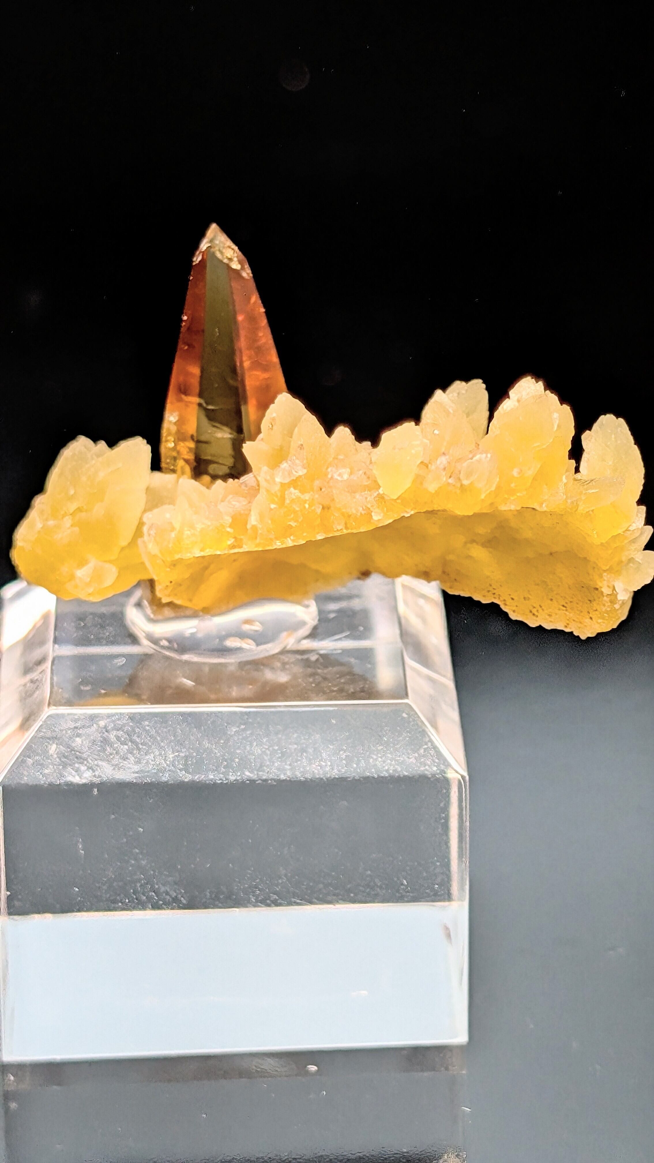 黄銅鉱パゴダカルサイト 宝石質ゴールデンバライト /イエローカルサイト Elk Creek