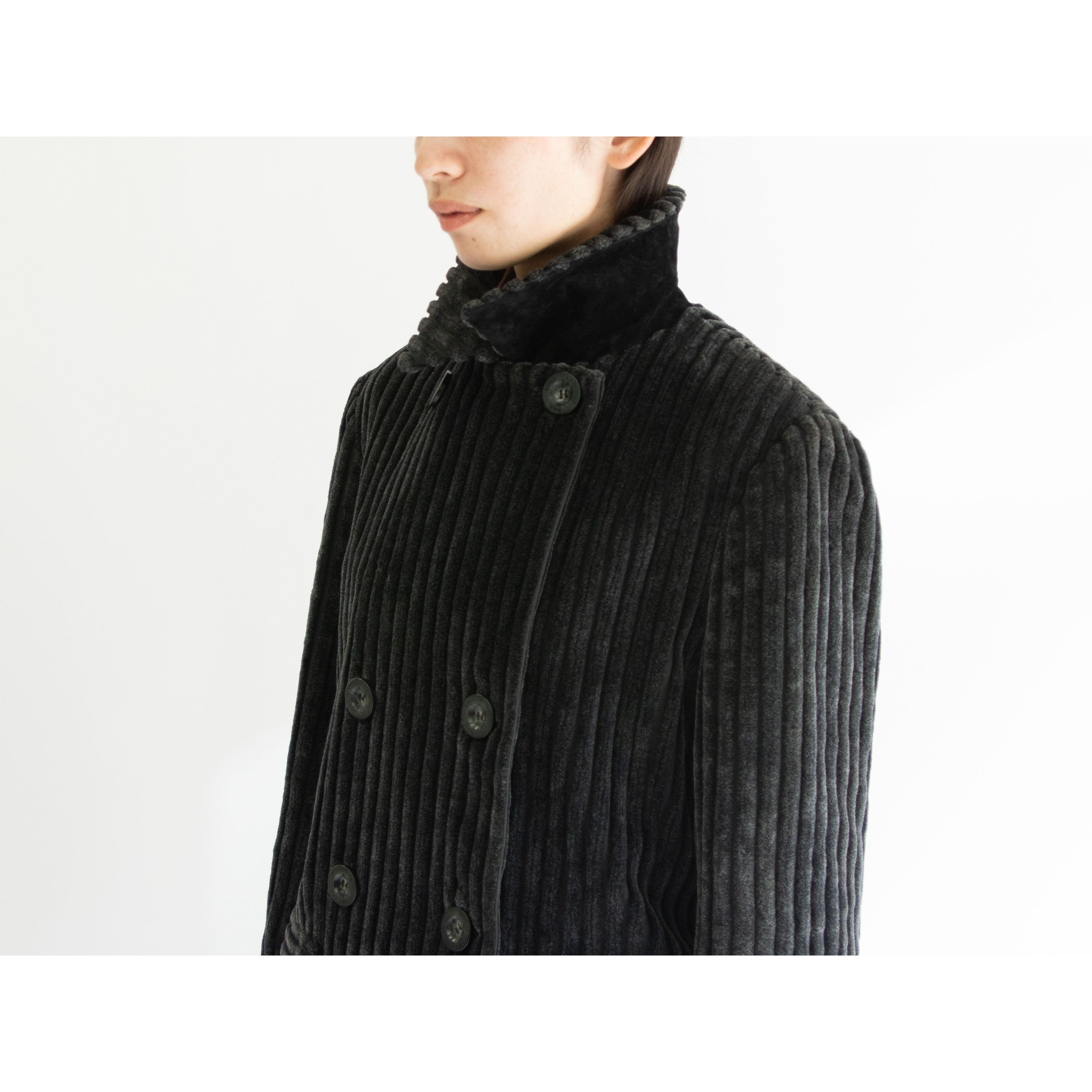 【MaxMara SPORTMAX】Made in Italy 100% Cotton Corduroy Double Jacket（マックスマーラ スポーツマックス イタリア製 太畝コーデュロイダブルジャケット コート）