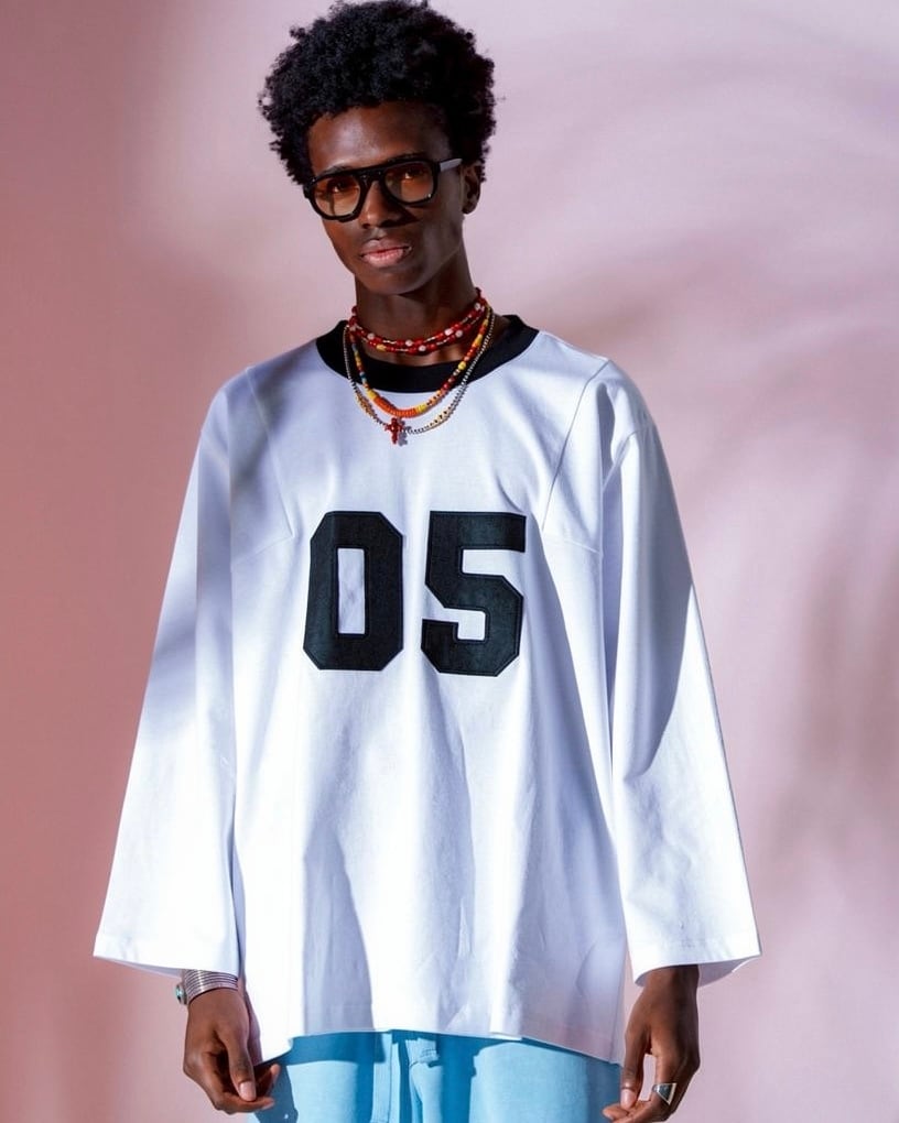 アンバーグリーム　ワンピース Sea Harbour(シーハーバー)フレンチスリーブコットンワンピース