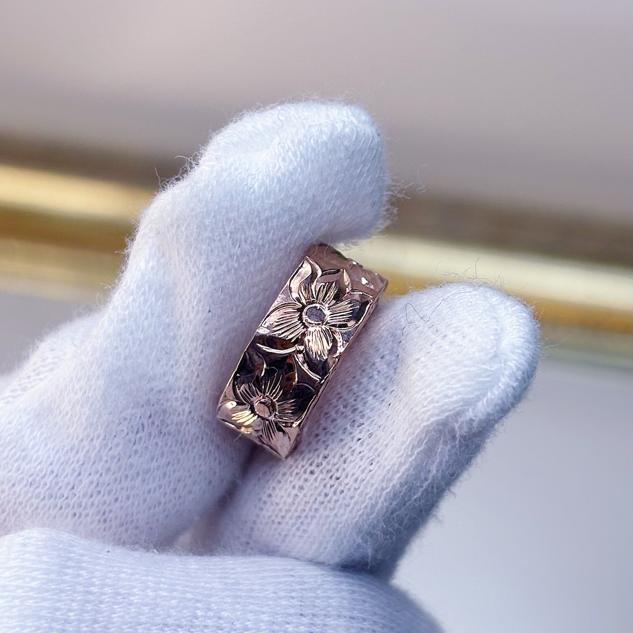 チャンキーイヤーカフ(PG/フラワーレイ)