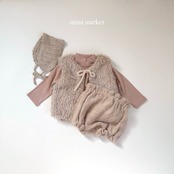 ミミマーケット / mimimarket / コクーンフリルブルマ / 韓国子供服 / キッズ / 26winter〖取寄〗*S~M*
