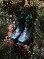 54A0 × musaafeer Ankle Embroidery Square Toe Boots